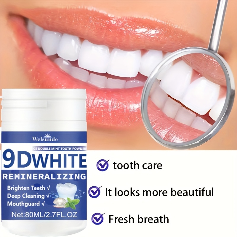 Teeth Whitening Singapore - 9D White Remineralizing Hydroxyapatite Tooth Powder,