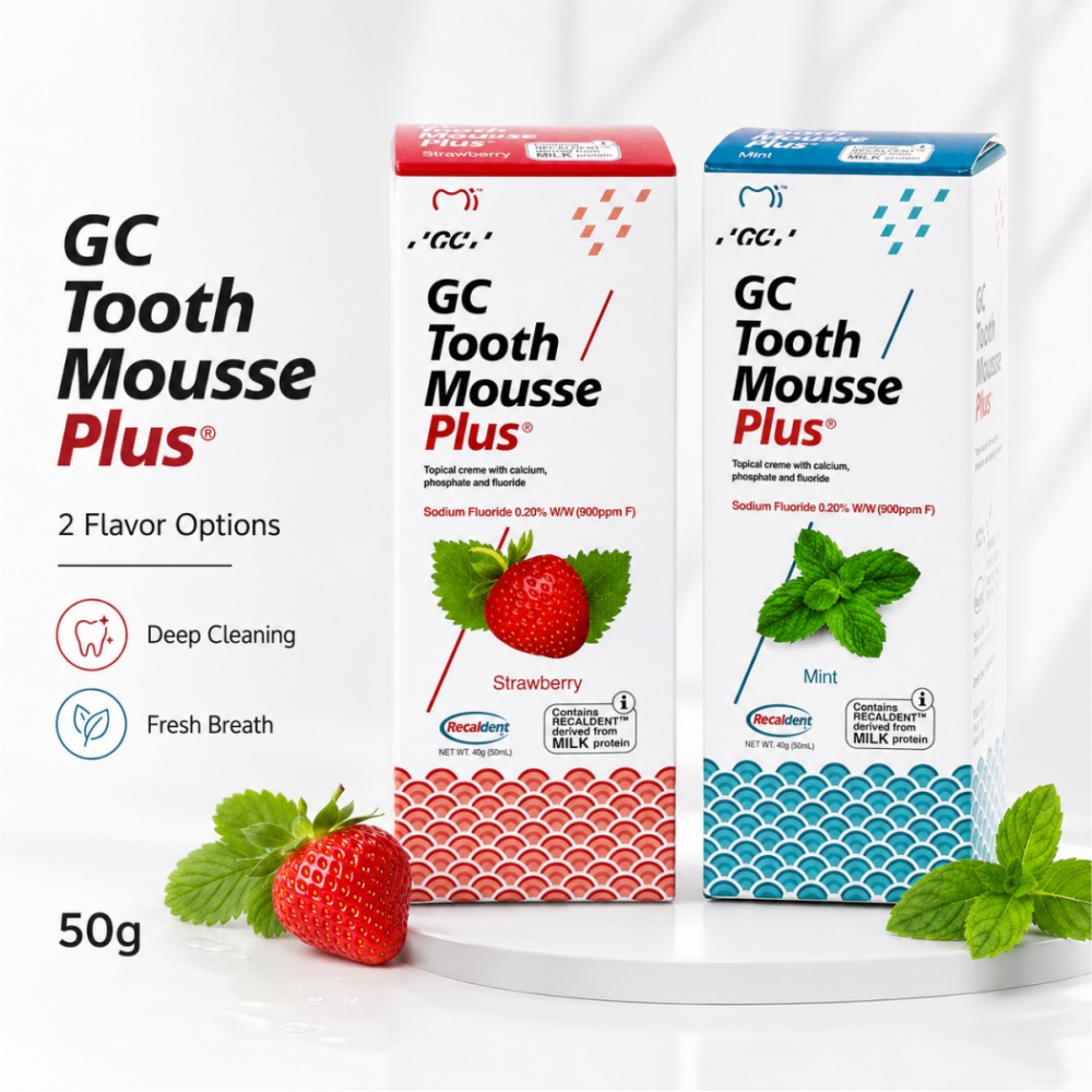 Teeth Whitening Foam - GCTooth Mousse Plus Mint Strawberry Flavor