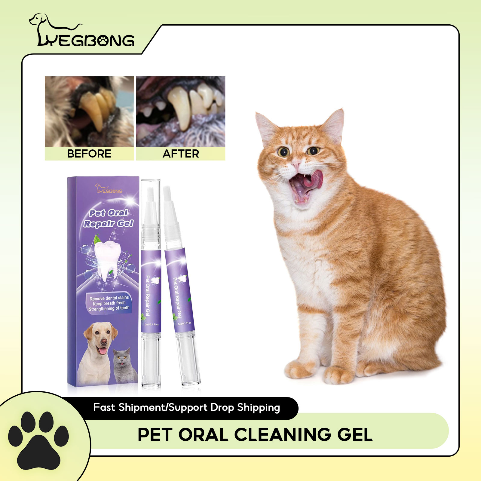 Teeth Whitening Ai - Pet Oral Repair Gel Puppy Tartar