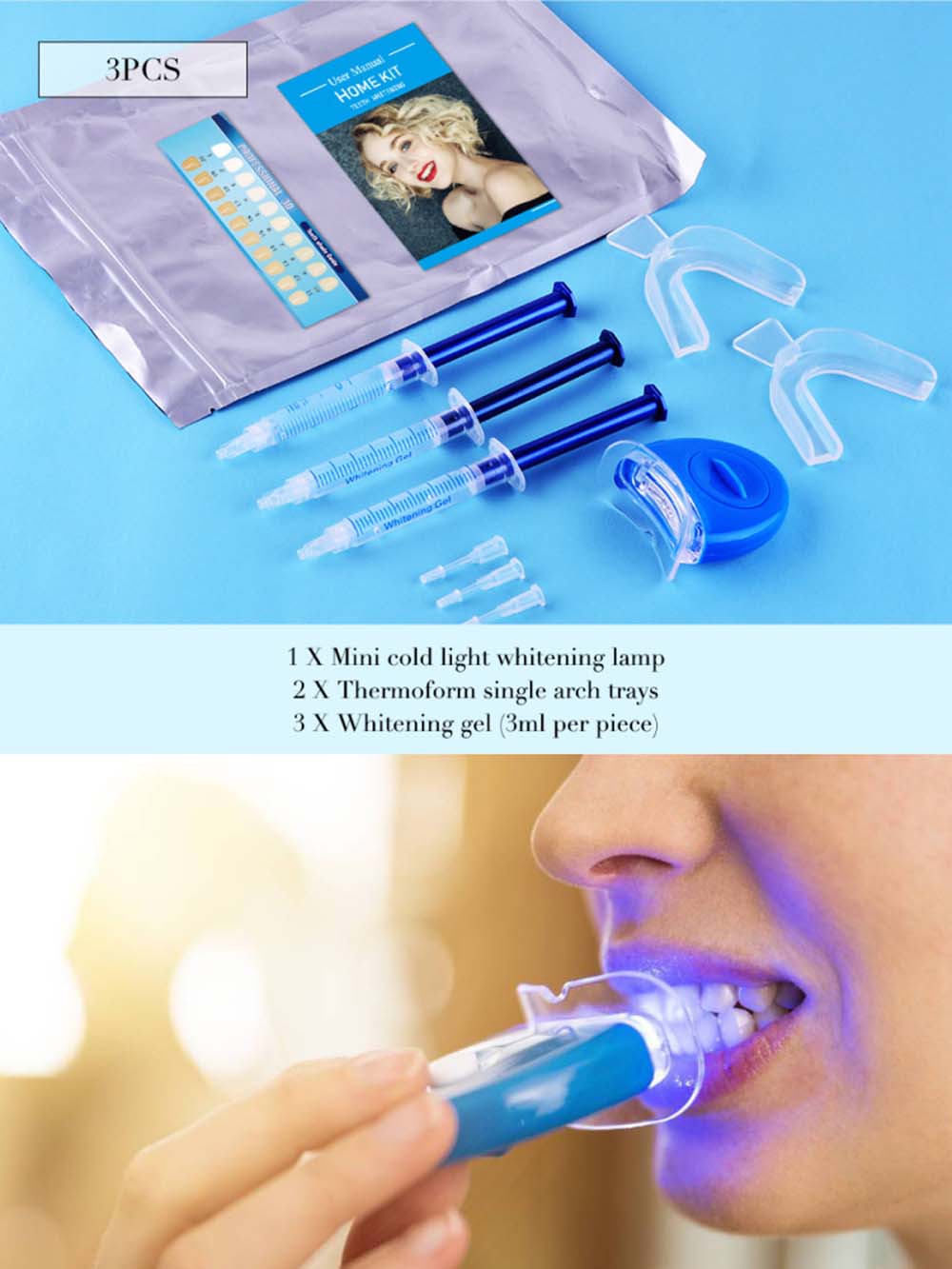 Teeth Whitening Bleaching Kit - Top Quality Peroxide Teeth Whitening Gel