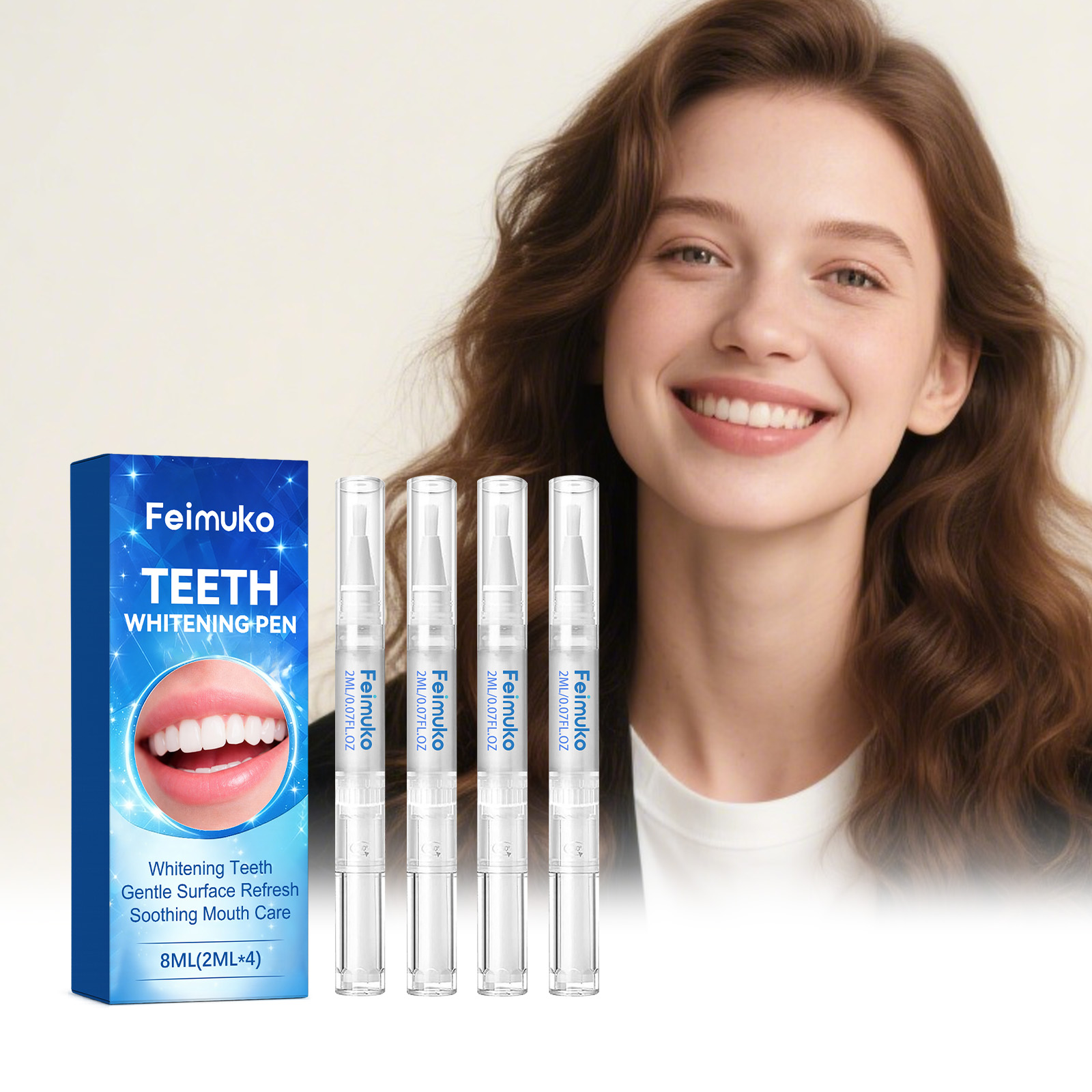 Teeth Whitening Bleaching Kit - 4pcs Teeth Whitening Gel Pen Remove