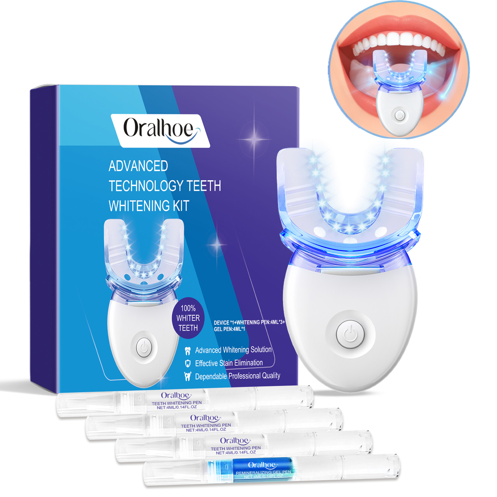 Teeth Whitening Ai - Professional Teeth Whitening LED Light Kit