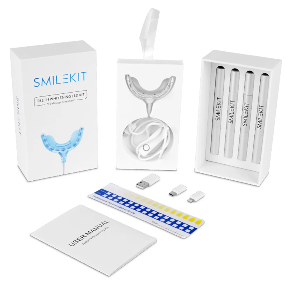 Smart Timing 16 LED Cold Light - Teeth Whitening Bleaching Kit ulasan dan harga
