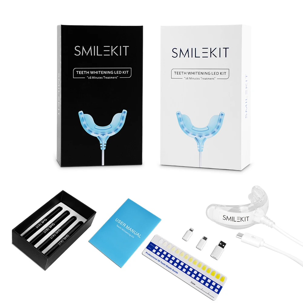 Smart Timing 16 LED Cold Light - Teeth Whitening Bleaching Kit ulasan dan harga
