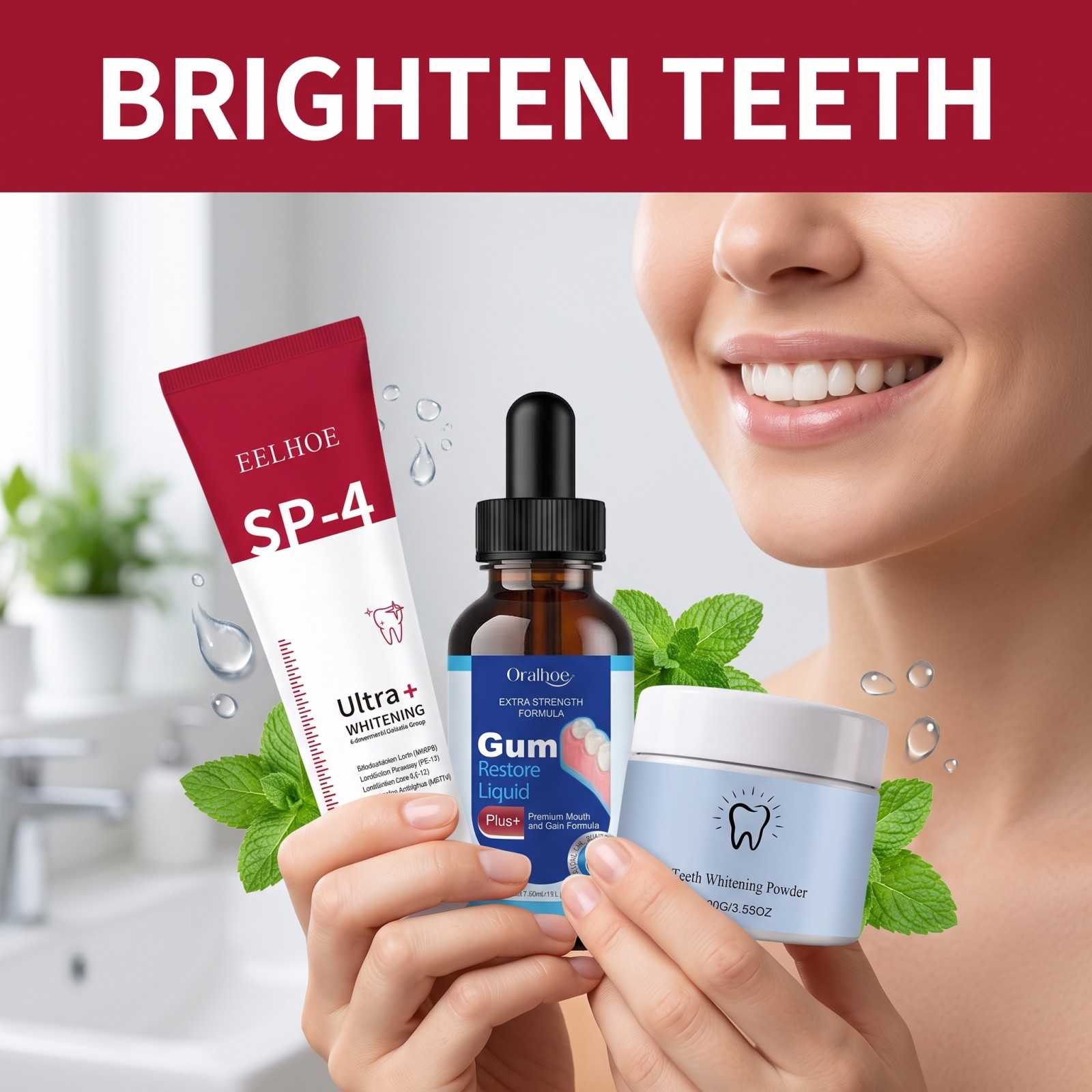 Oral Care Combo Set Whitening  - Teeth Whitening That Works ulasan dan harga