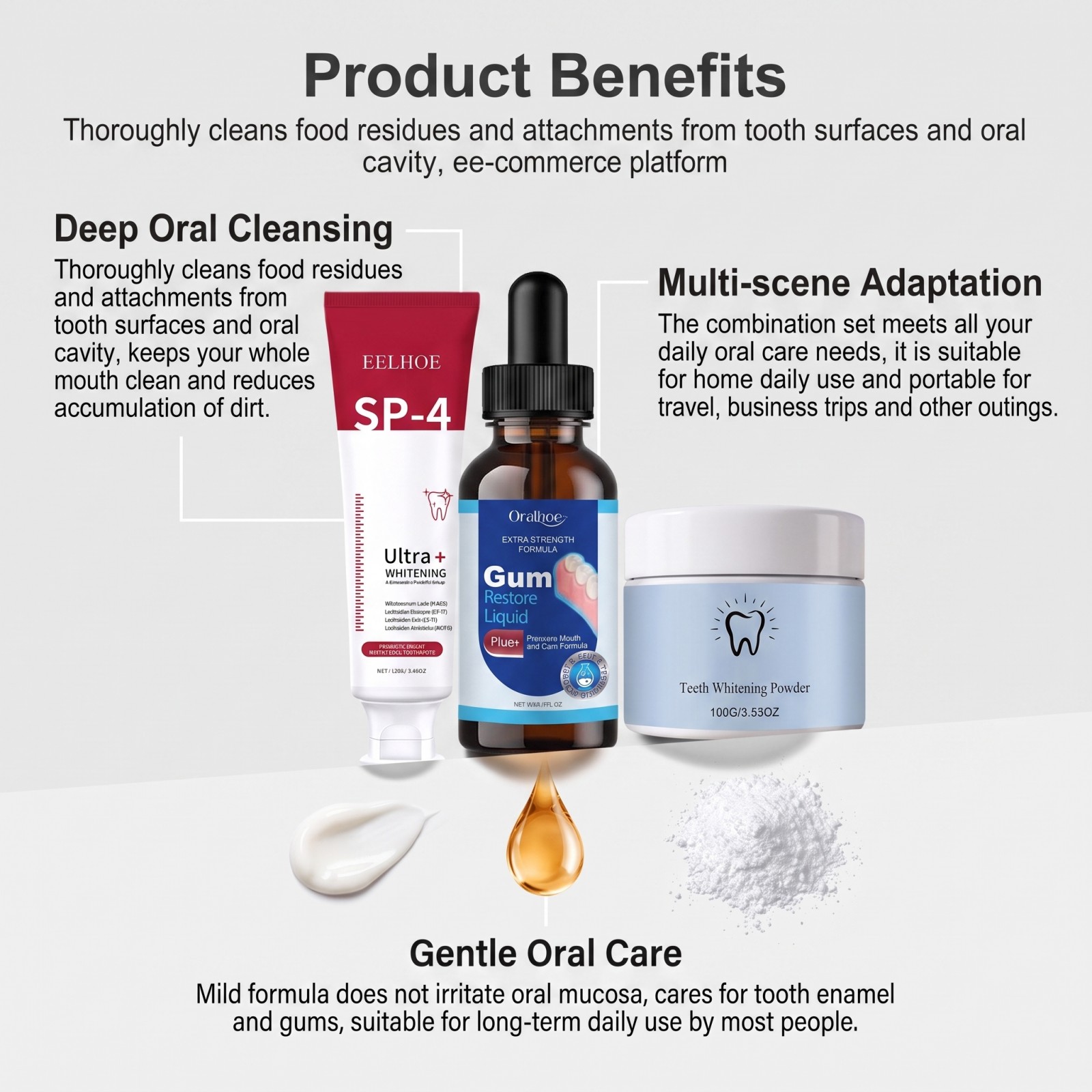 Oral Care Combo Set Whitening  - Teeth Whitening That Works ulasan dan harga