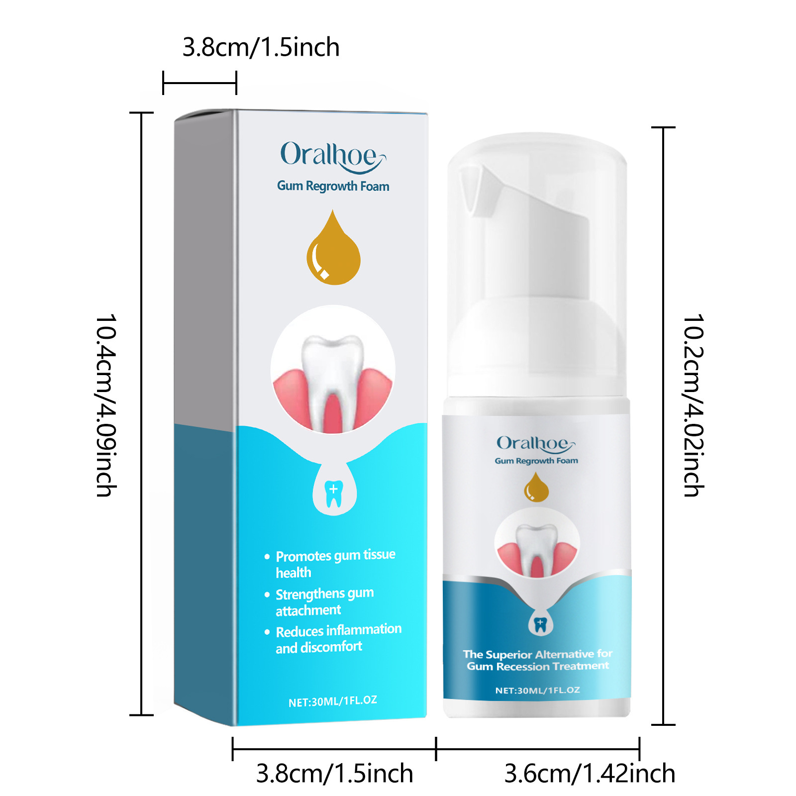 Gum Repair Foam Mousse Toothpa - Teeth Whitening That Works ulasan dan harga