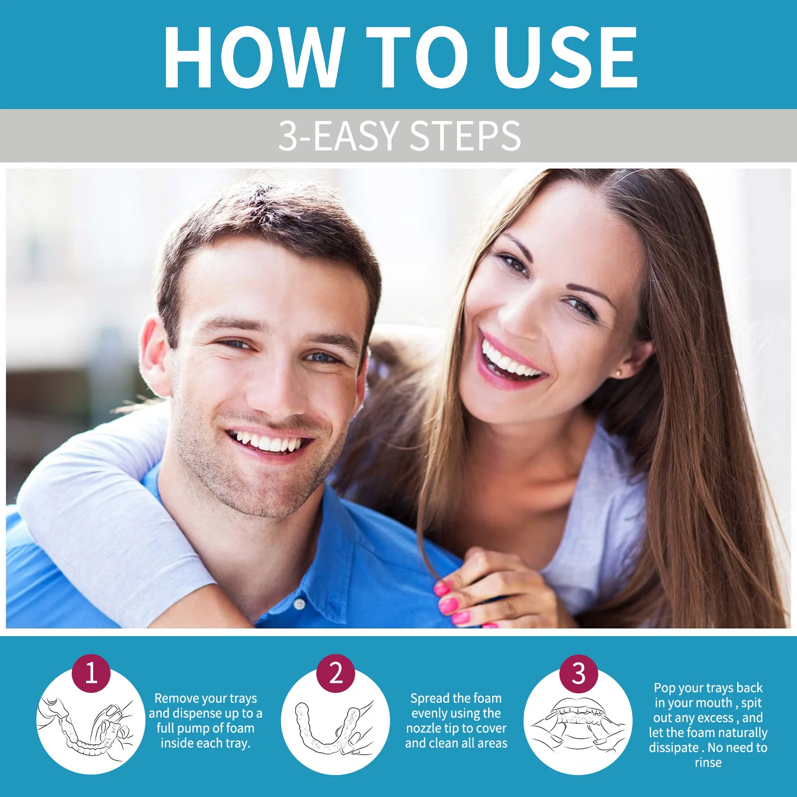 Aligner Denture Cleaner Foam D - Teeth Whitening Foam ulasan dan harga