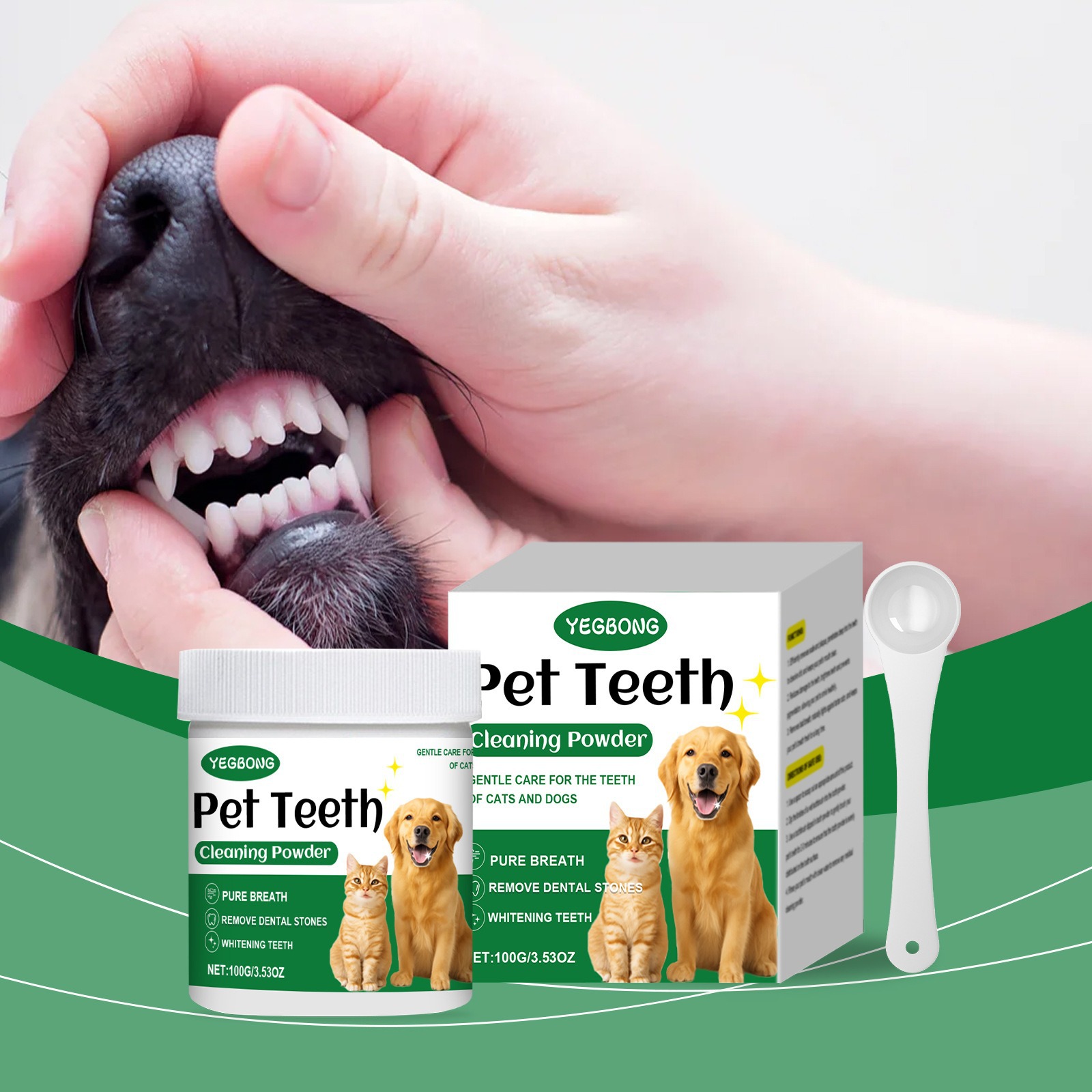 Pet Teeth Cleaning Powder Redu - Teeth Whitening Ai ulasan dan harga