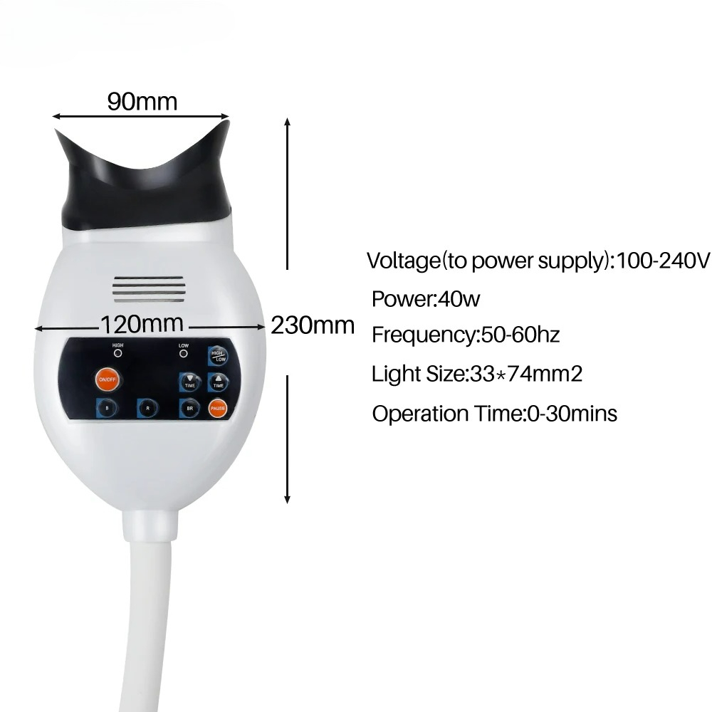 Adjustable 3 Colors LED Teeth  - Teeth Whitening Bleach ulasan dan harga