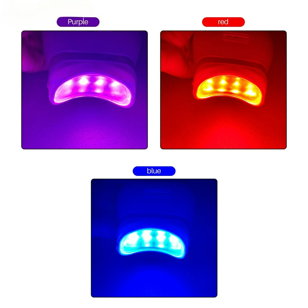 Adjustable 3 Colors LED Teeth  - Teeth Whitening Bleach ulasan dan harga