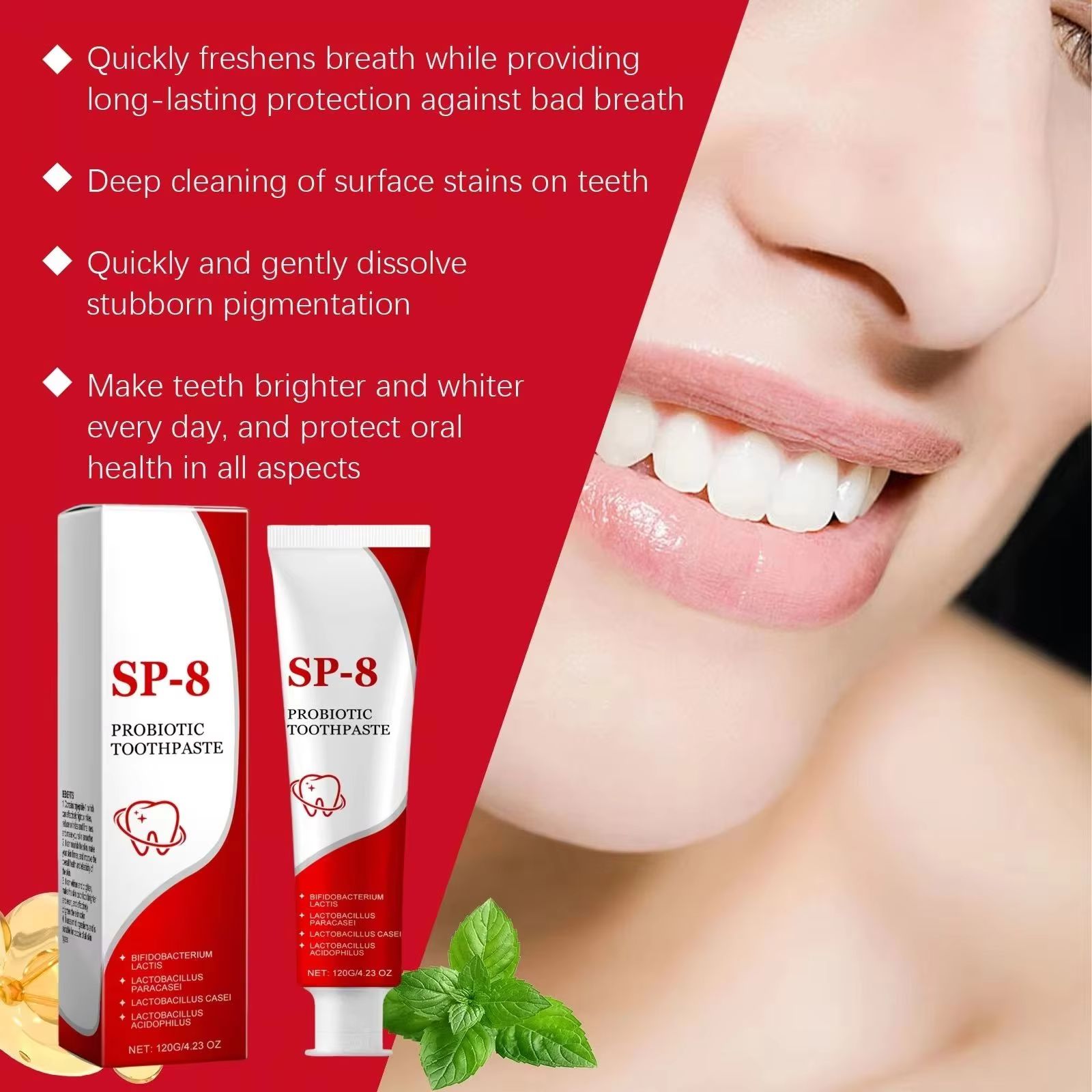 Sp 10 Probiotic Whitening Toot - Teeth Whitening Bleach ulasan dan harga